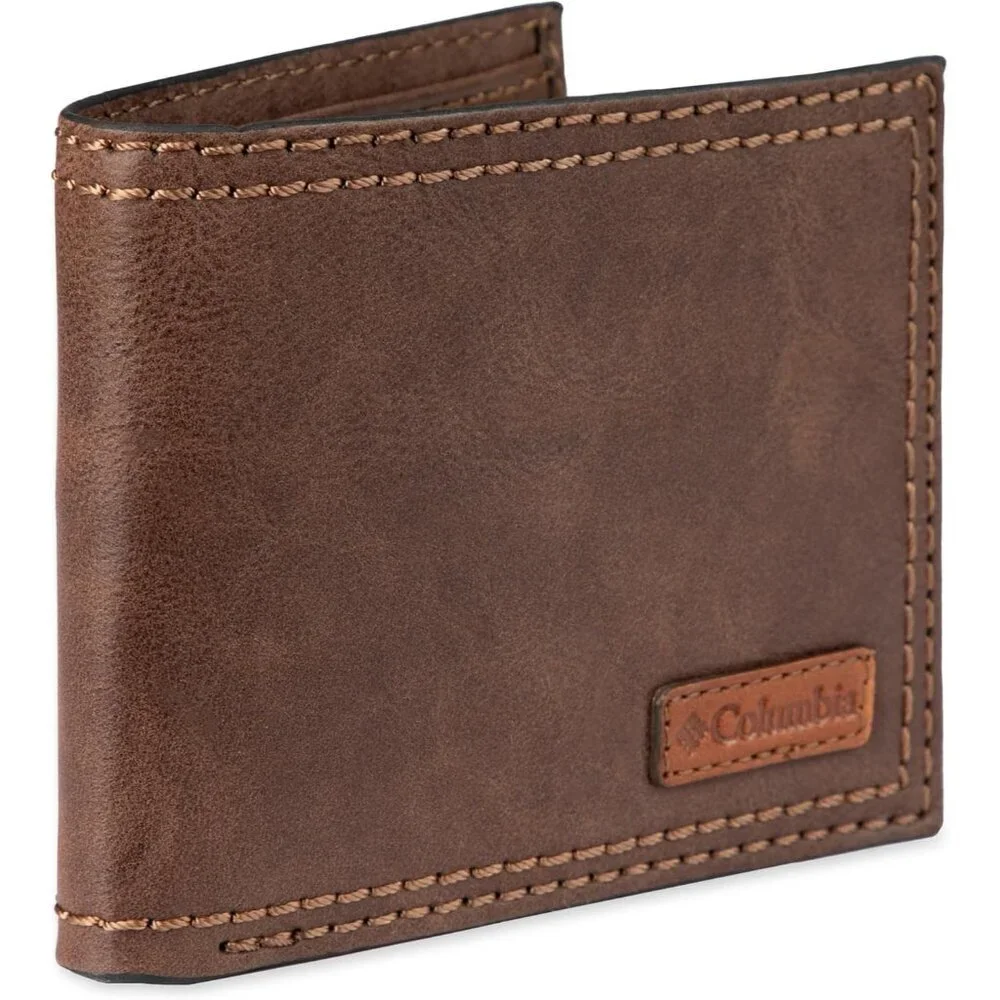 Men's Classic Pu Leather Imported Wallet Dark Tan Style Card Fashion Designed